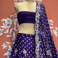 Modal Gajji Bandhej Lehenga