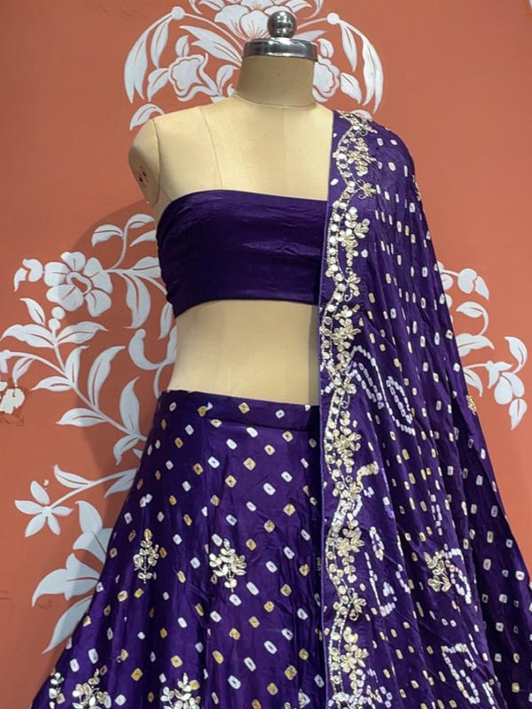 Modal Gajji Bandhej Lehenga