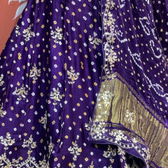 Modal Gajji Bandhej Lehenga