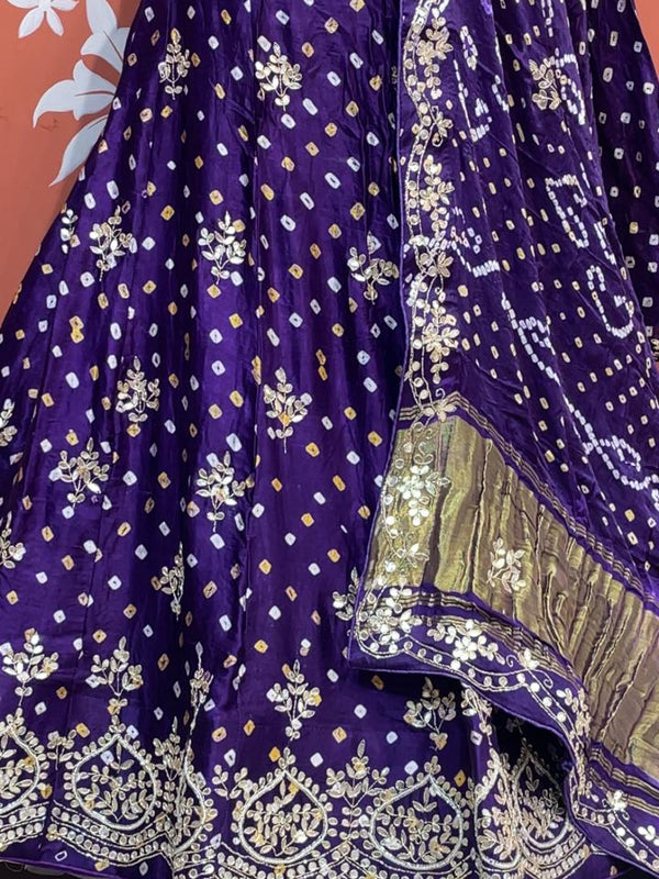 Modal Gajji Bandhej Lehenga