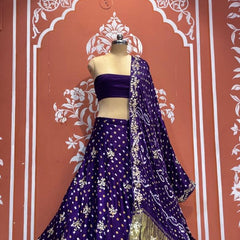 Modal Gajji Bandhej Lehenga
