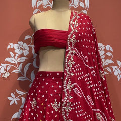 Modal Gajji Bandhej Lehenga