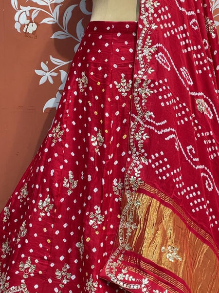 Modal Gajji Bandhej Lehenga