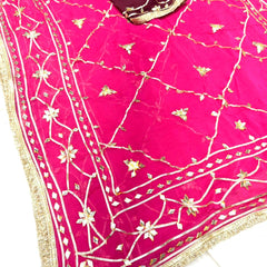 Gota Jal semi chiffon Saree