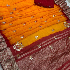 HO Silk Zari Saree