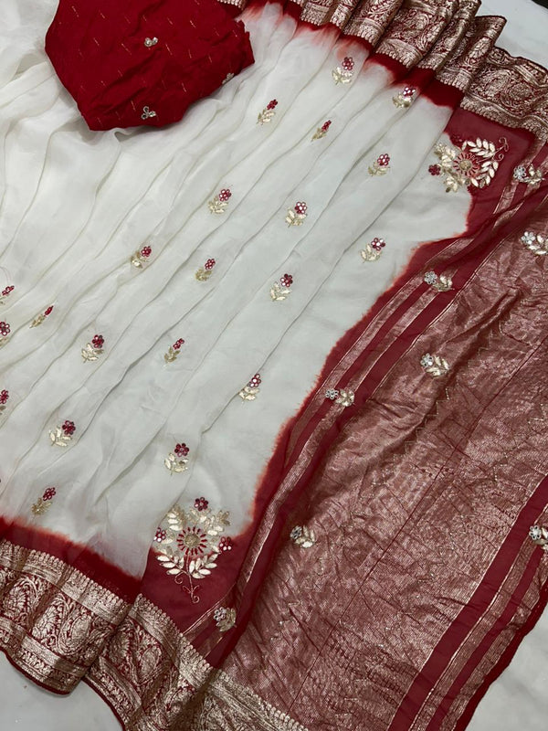 HO Silk Zari Saree