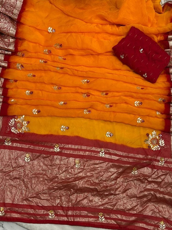 HO Silk Zari Saree