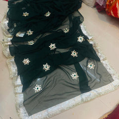 Royal Georgette kachcha Gota Saree