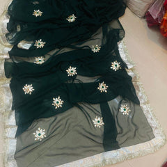 Royal Georgette kachcha Gota Saree