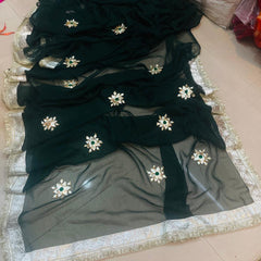 Royal Georgette kachcha Gota Saree