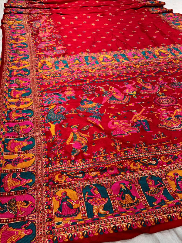 Pashmina Banarsi Rasleela saree