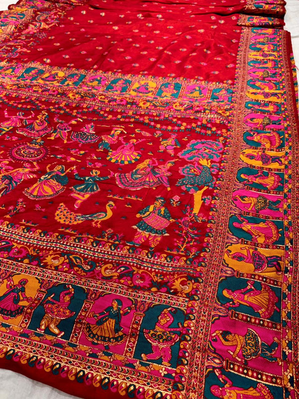 Pashmina Banarsi Rasleela saree
