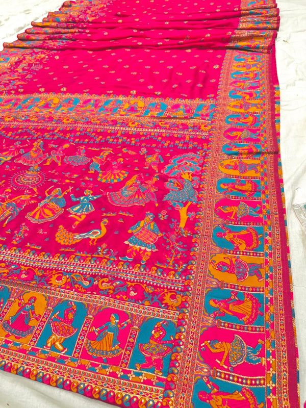 Pashmina Banarsi Rasleela saree