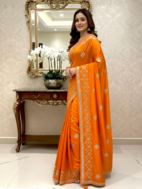 HO Silk Zari Work Saree
