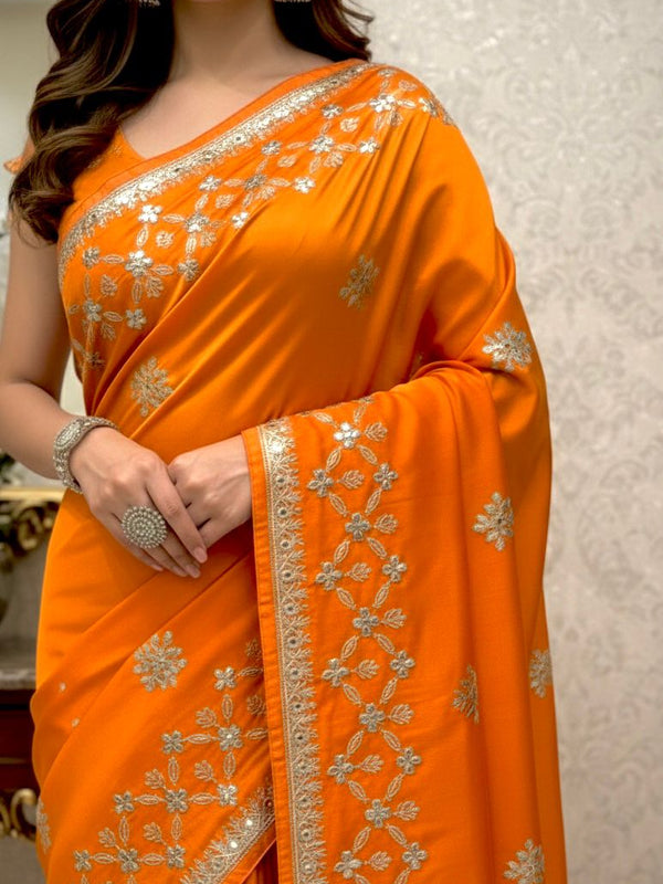 HO Silk Zari Work Saree
