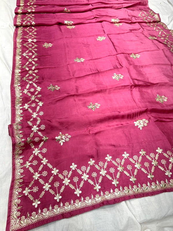HO Silk Zari Work Saree