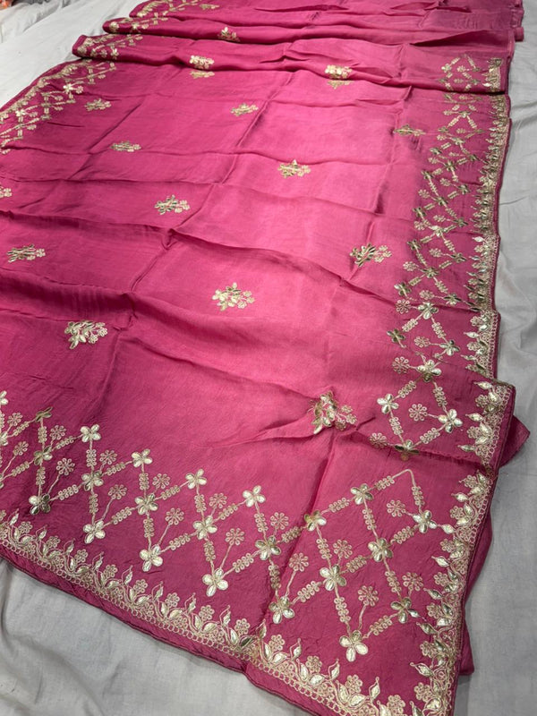 HO Silk Zari Work Saree