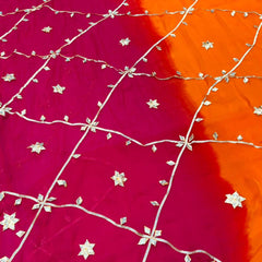 Gota Jal semi chiffon Saree