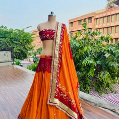 Rajasthani Gota Patti Peeliya Lehenga