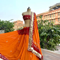 Rajasthani Gota Patti Peeliya Lehenga