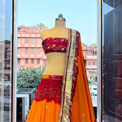 Rajasthani Gota Patti Peeliya Lehenga