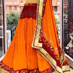 Rajasthani Gota Patti Peeliya Lehenga