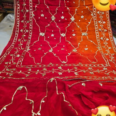 Semi Chiffon Gota Patti Saree