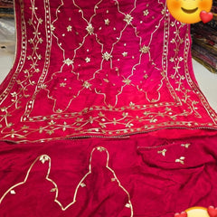 Semi Chiffon Gota Patti Saree
