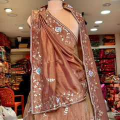 Cosmos Tissue Gota Patti Lehenga