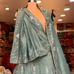 Cosmos Tissue Gota Patti Lehenga