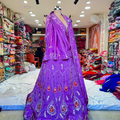 Cosmos Tissue Gota Patti Lehenga