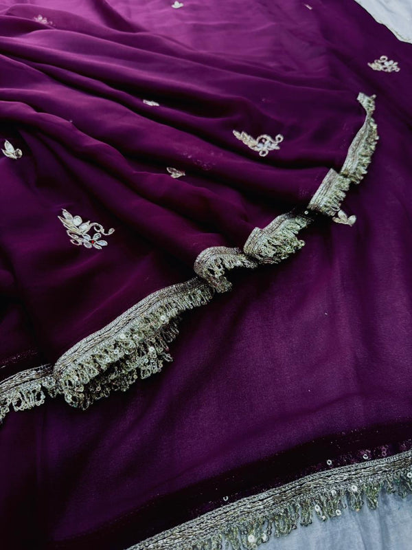 Georgette Boota Saree