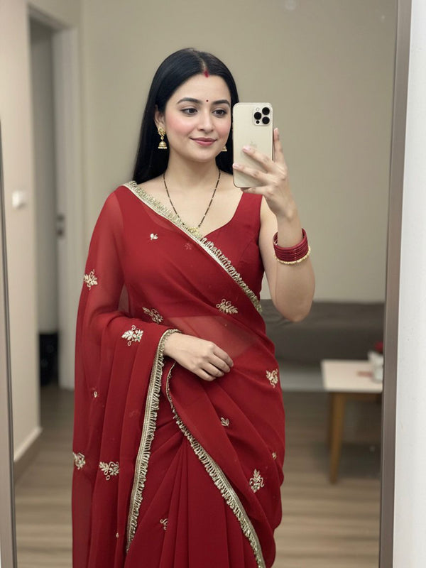 Georgette Boota Saree