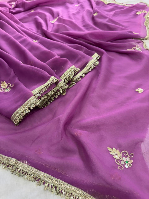 Georgette Boota Saree