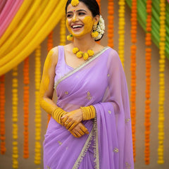 Georgette Boota Saree