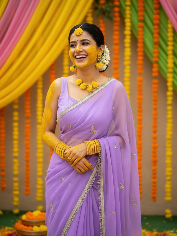 Georgette Boota Saree