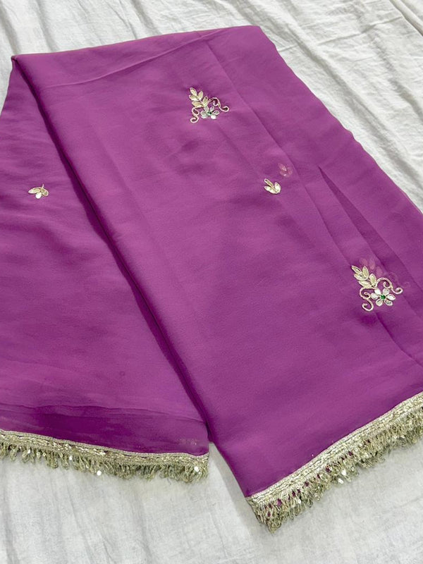 Georgette Boota Saree