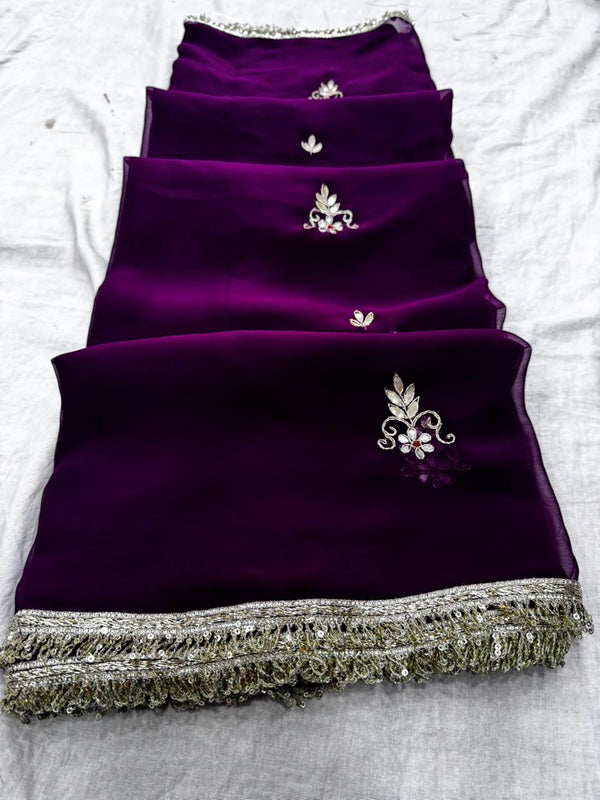Georgette Boota Saree