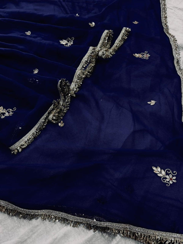 Georgette Boota Saree