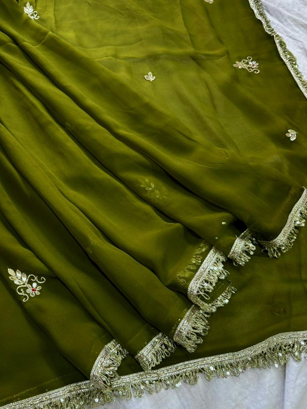 Georgette Boota Saree