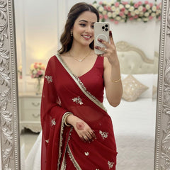 Georgette Boota Saree