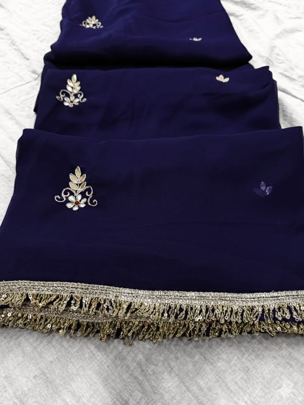 Georgette Boota Saree