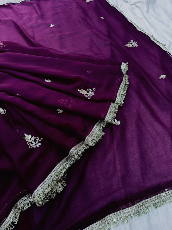 Georgette Boota Saree