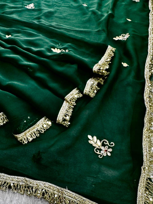 Georgette Boota Saree
