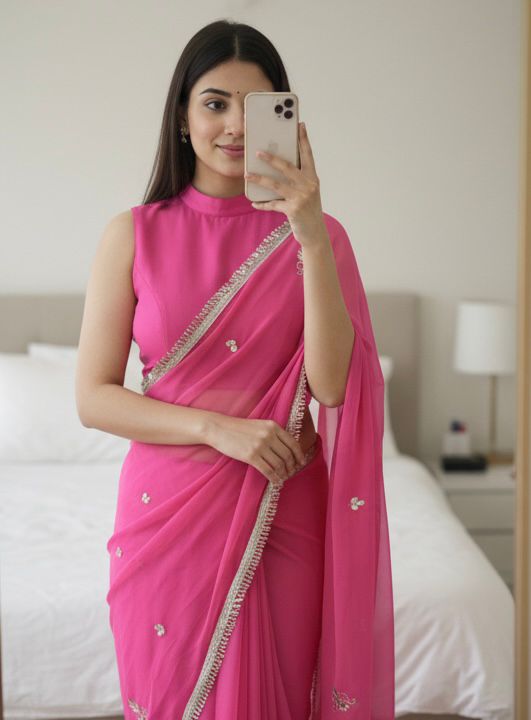 Georgette Boota Saree