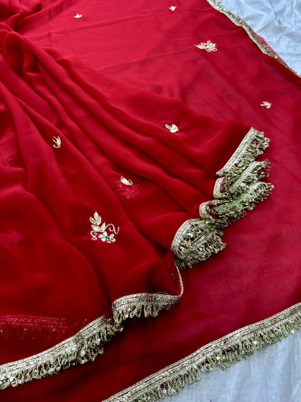Georgette Boota Saree