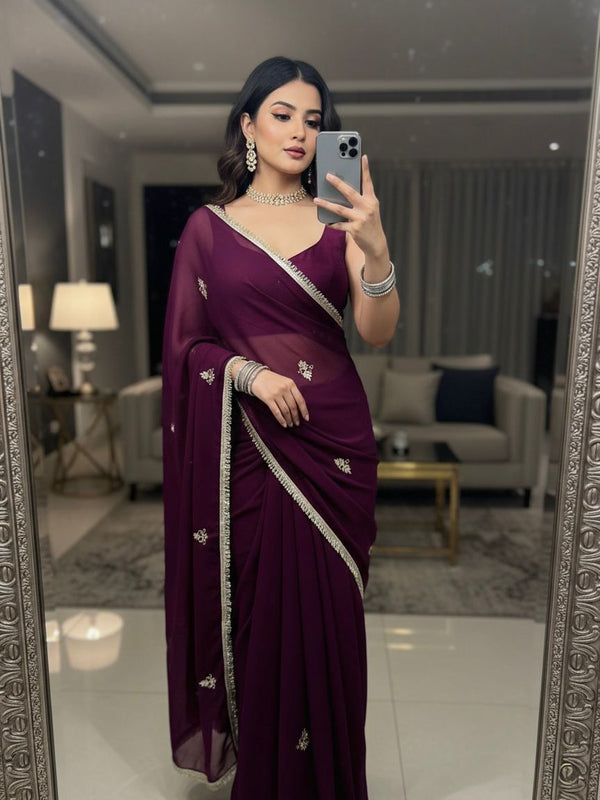 Georgette Boota Saree