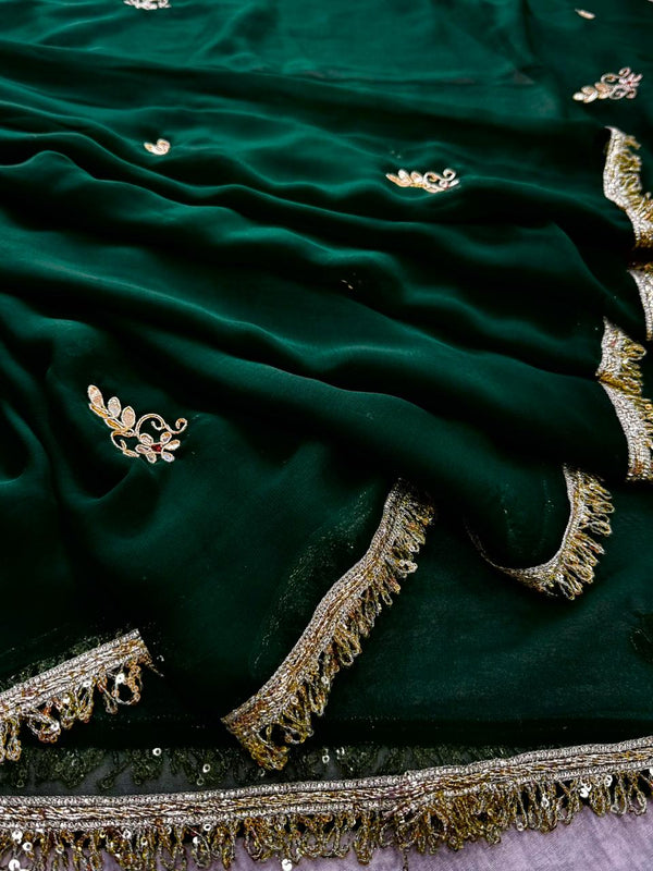 Georgette Boota Saree