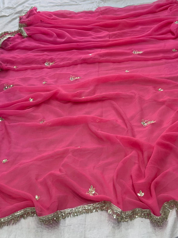 Georgette Boota Saree