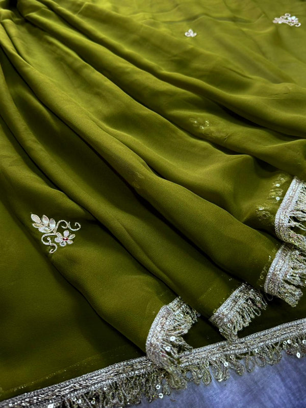 Georgette Boota Saree